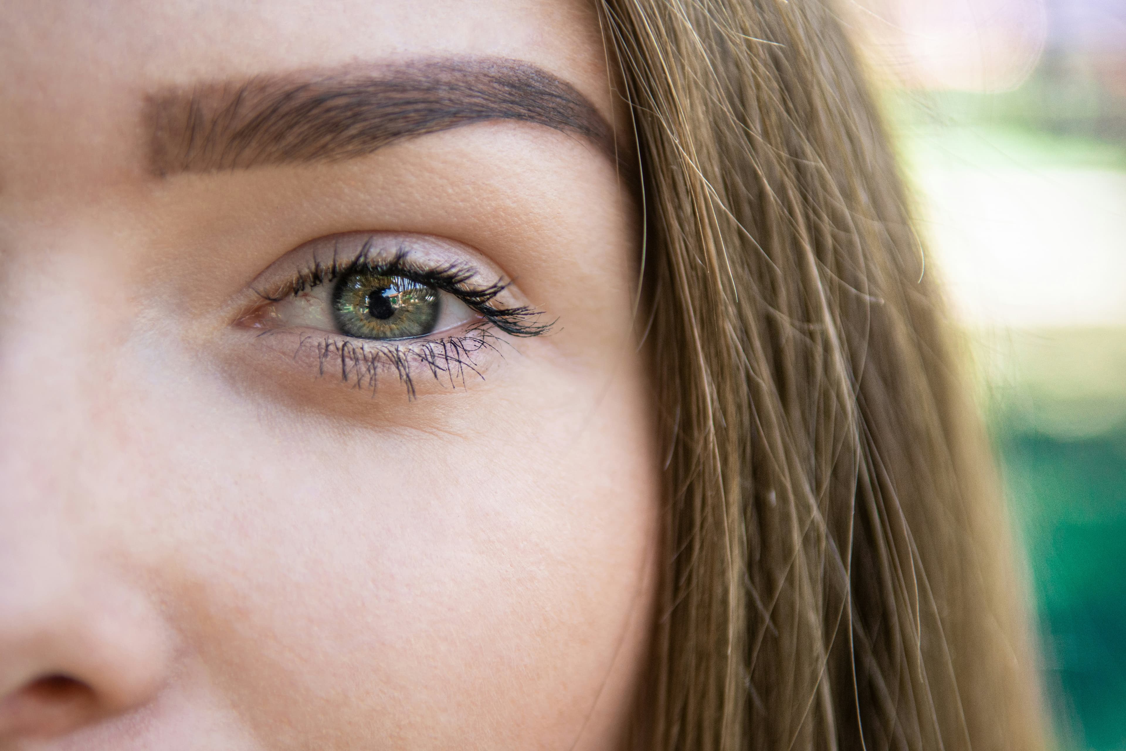 Healed semi-permanent microblading, Scottsdale